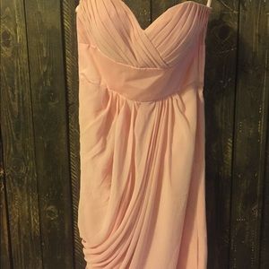 MoriLee Soft Pink Bridesmaid Dress